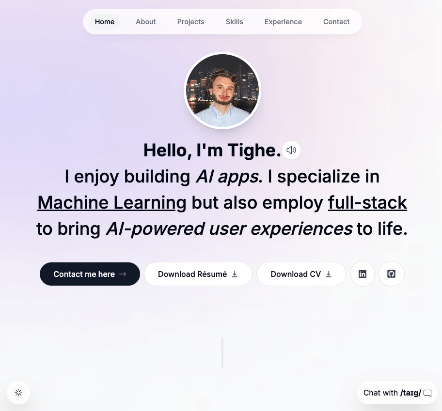Portfolio Website (you are here) image